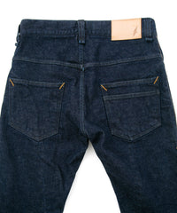 12.5oz オーガニックコットン ストレッチデニム TIGHT JOE タイトストレート ワンウォッシュ - INDIGO