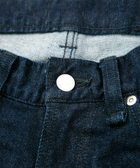 12.5oz オーガニックコットン ストレッチデニム SKINNY JOHN スキニー ワンウォッシュ - INDIGO