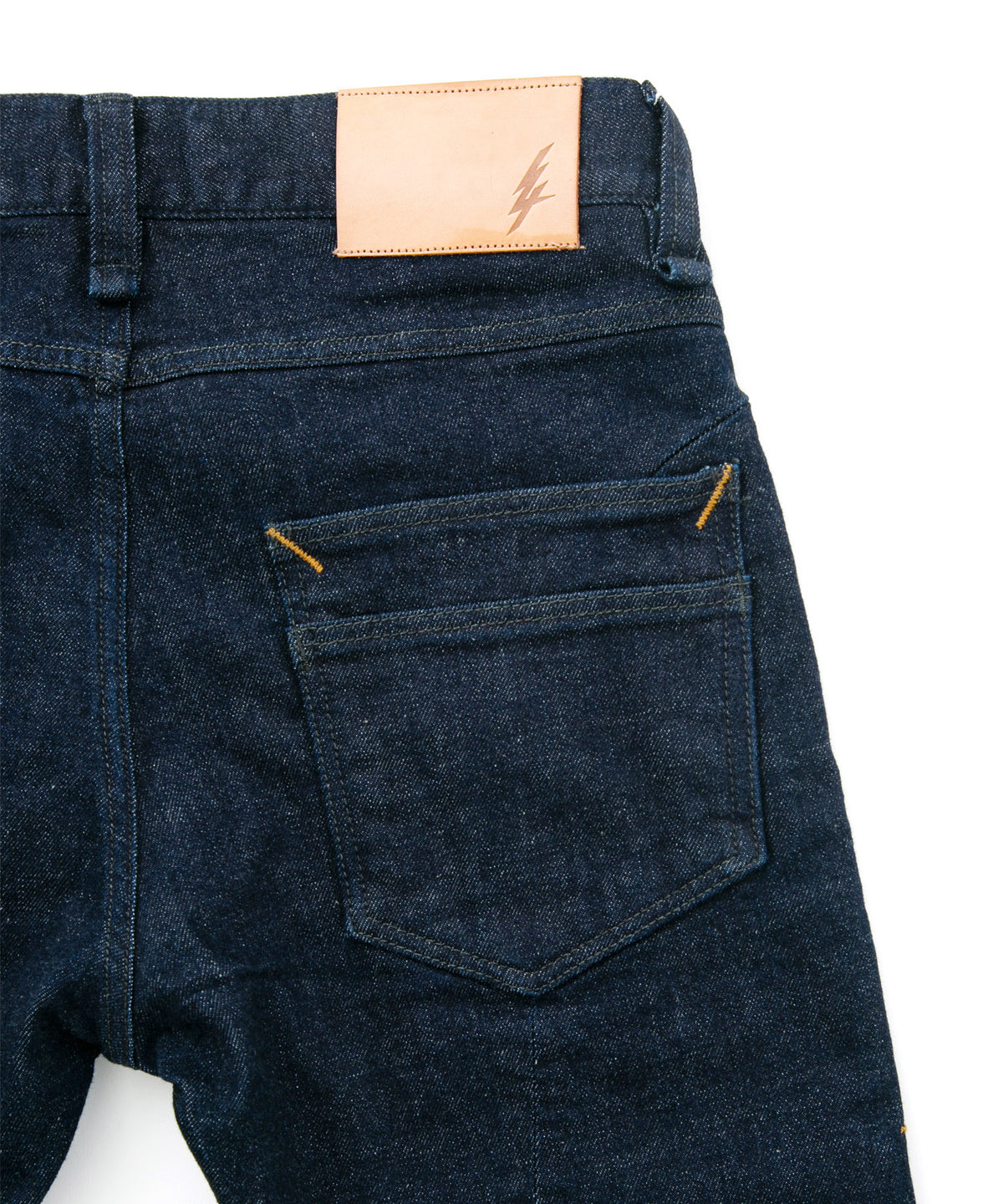 12.5oz オーガニックコットン ストレッチデニム SKINNY JOHN スキニー ワンウォッシュ - INDIGO