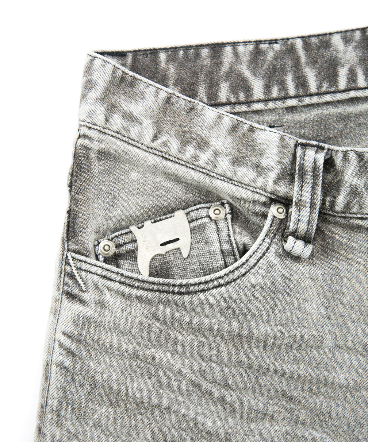 11oz Organic Cotton Stretch Denim Skinny Jeans / WHITE