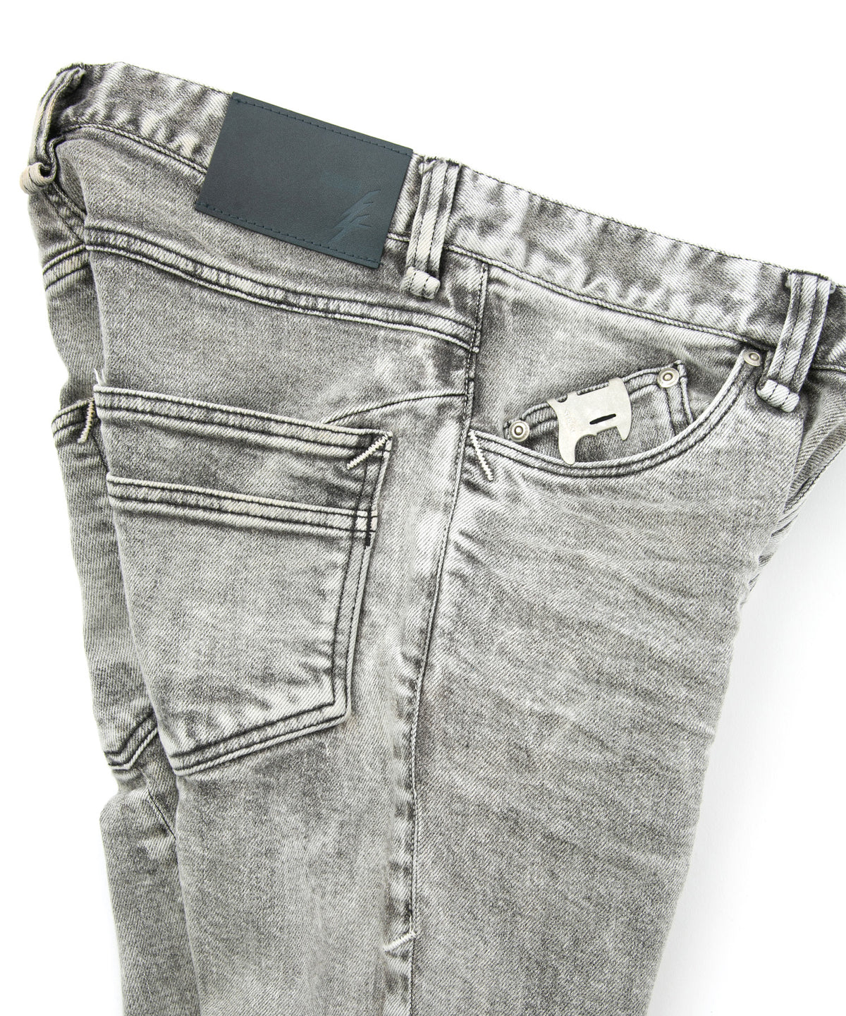 11oz Organic Cotton Stretch Denim Skinny Jeans / WHITE