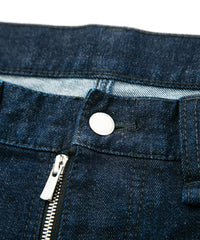 12.5oz オーガニックコットン ストレッチデニム CROPPED JAM クロップド ワンウォッシュ - INDIGO