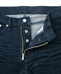 12.5oz オーガニックコットン ストレッチデニム CROPPED JAM クロップド ワンウォッシュ - INDIGO