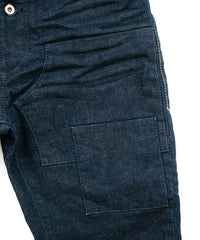 12.5oz オーガニックコットン ストレッチデニム CROPPED JAM クロップド ワンウォッシュ - INDIGO