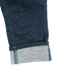 12.5oz オーガニックコットン ストレッチデニム CROPPED JAM クロップド ワンウォッシュ - INDIGO