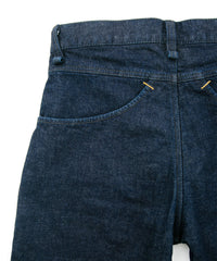 12.5oz オーガニックコットン ストレッチデニム CROPPED JAM クロップド ワンウォッシュ - INDIGO