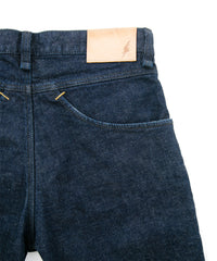 12.5oz オーガニックコットン ストレッチデニム CROPPED JAM クロップド ワンウォッシュ - INDIGO