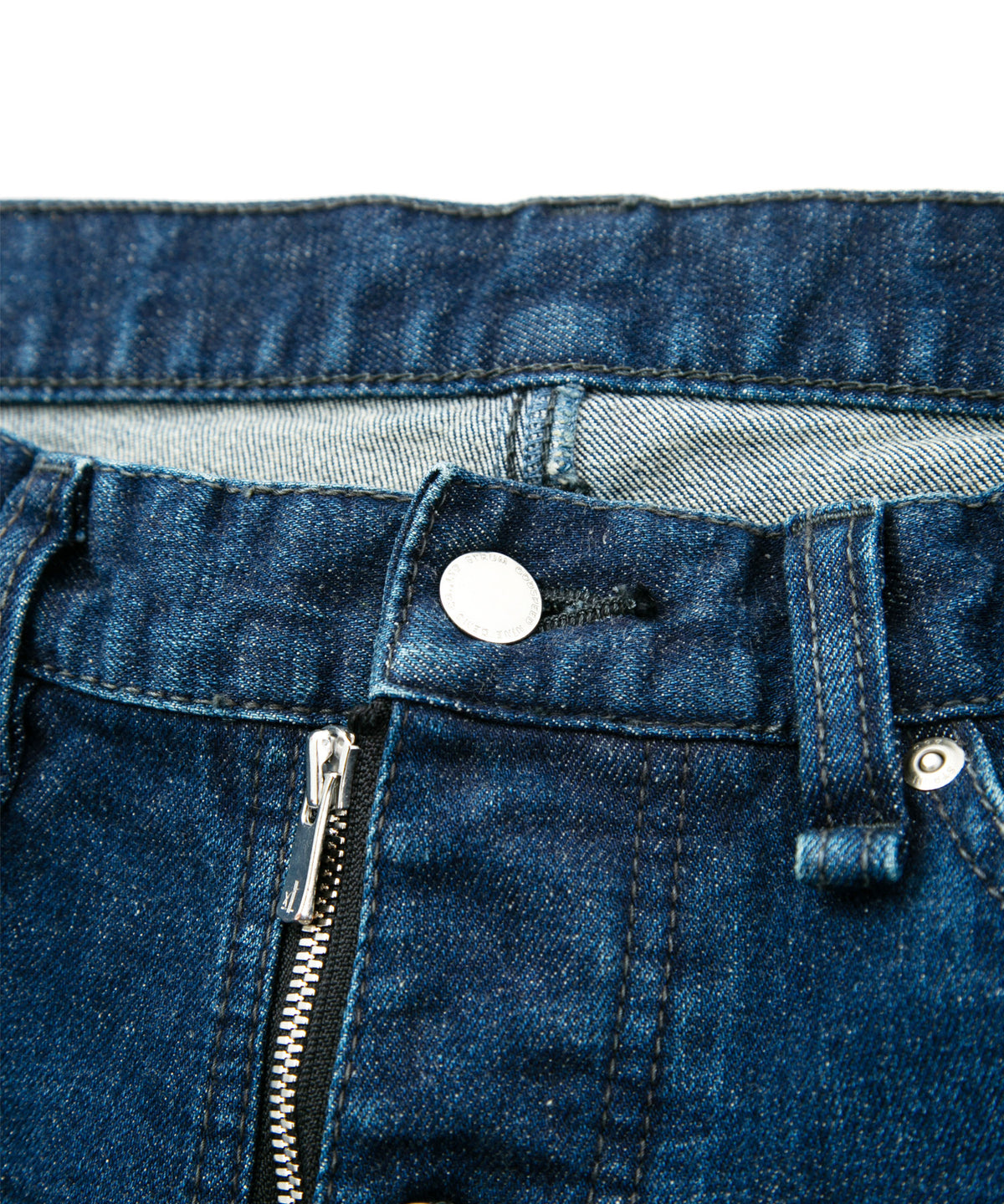 12.5oz オーガニックコットン ストレッチデニム CROPPED JAM クロップド ユースド加工 - INDIGO