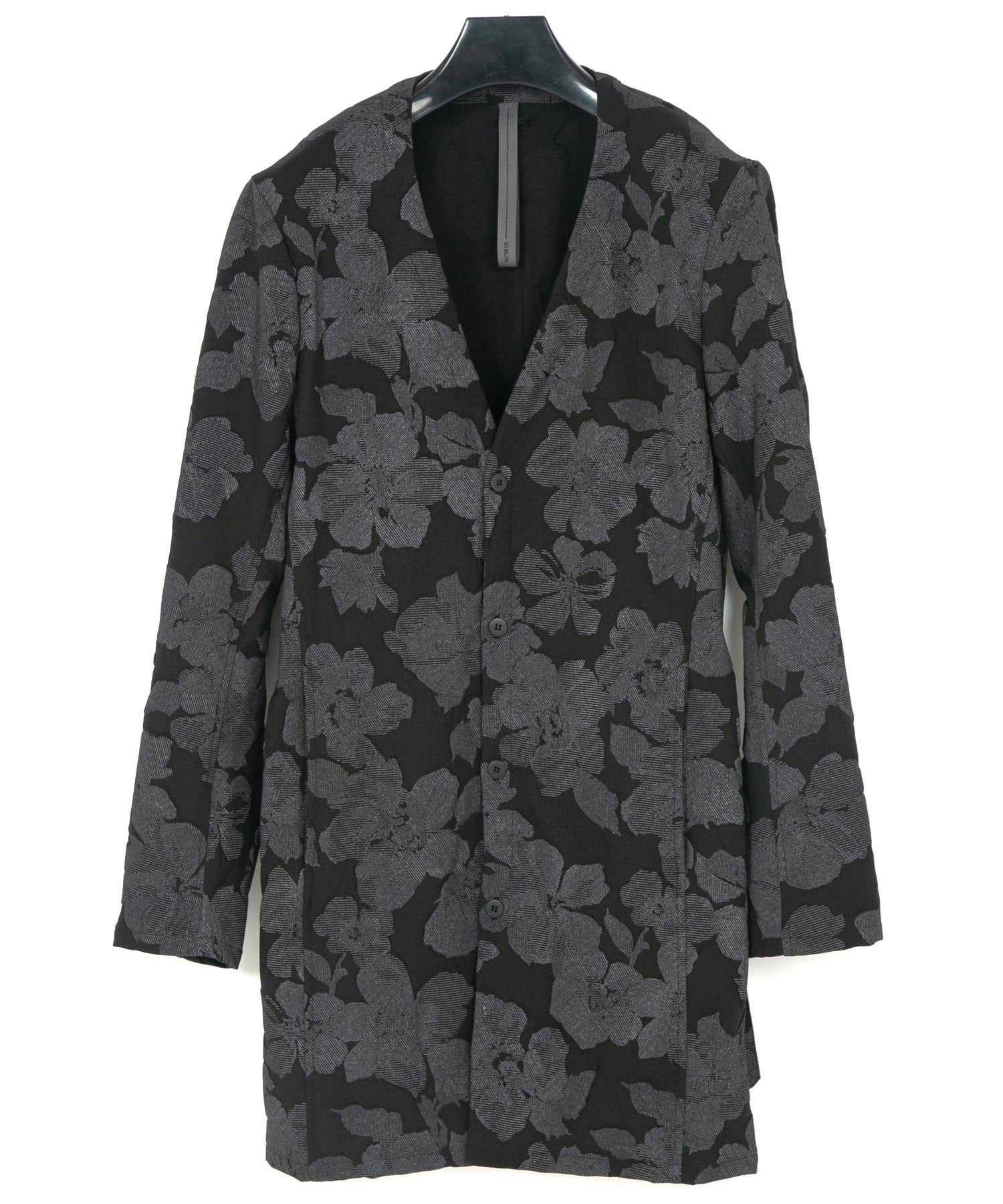 Load image into Gallery viewer, 3D Printed Polyester Twill Long Cardigan / BLACK