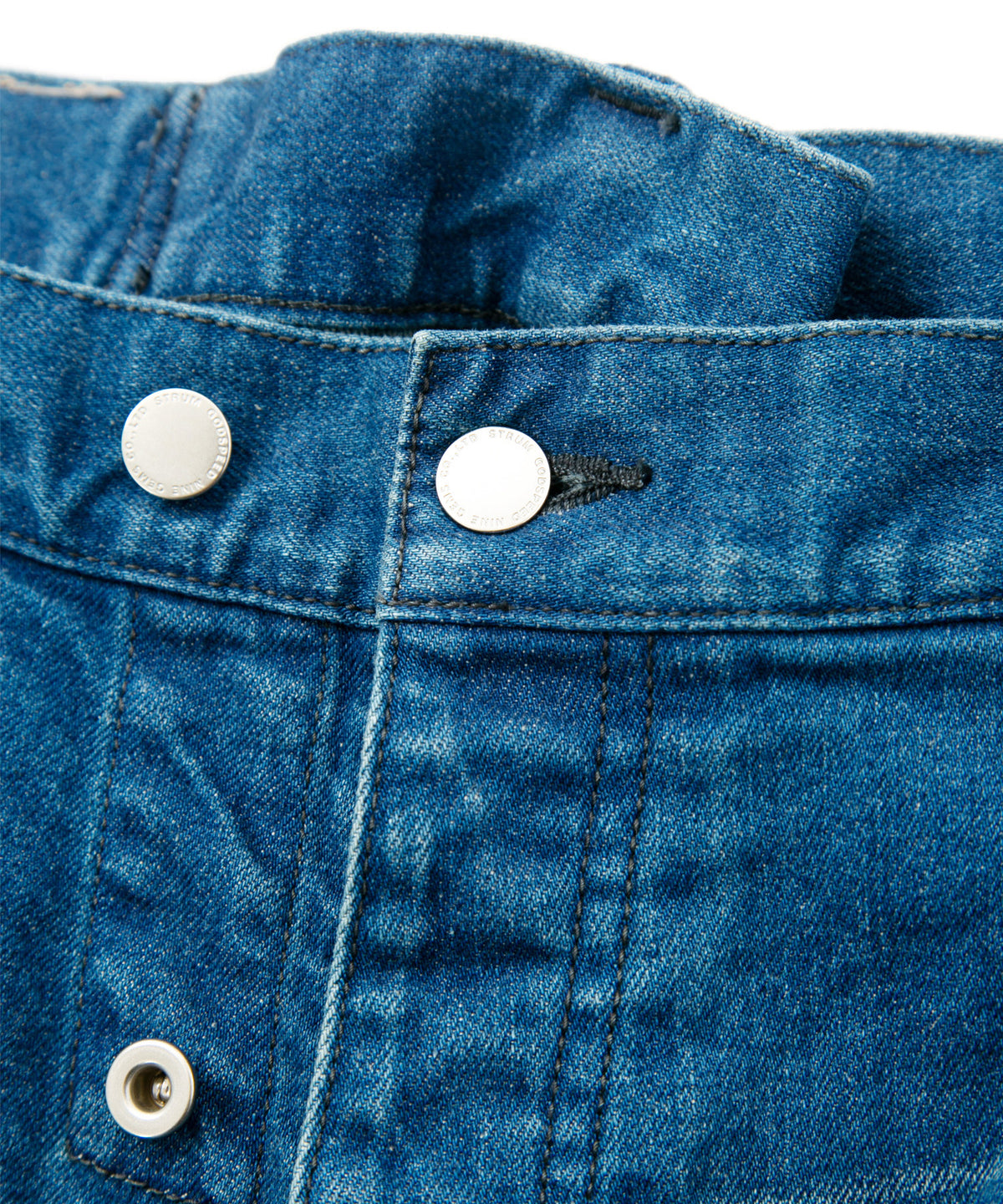 12.5oz オーガニックコットン ストレッチデニム BOXY IGGY ボックスワイドストレート ユーズド加工 - INDIGO