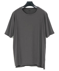 Hard Twist Cotton Oversize Crew Neck T-shirt - GRAY