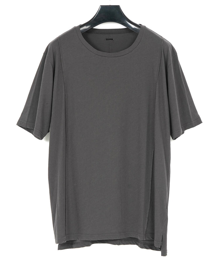 80/2 強撚天竺 オーバーサイズ クルーネック T シャツ - GRAY
