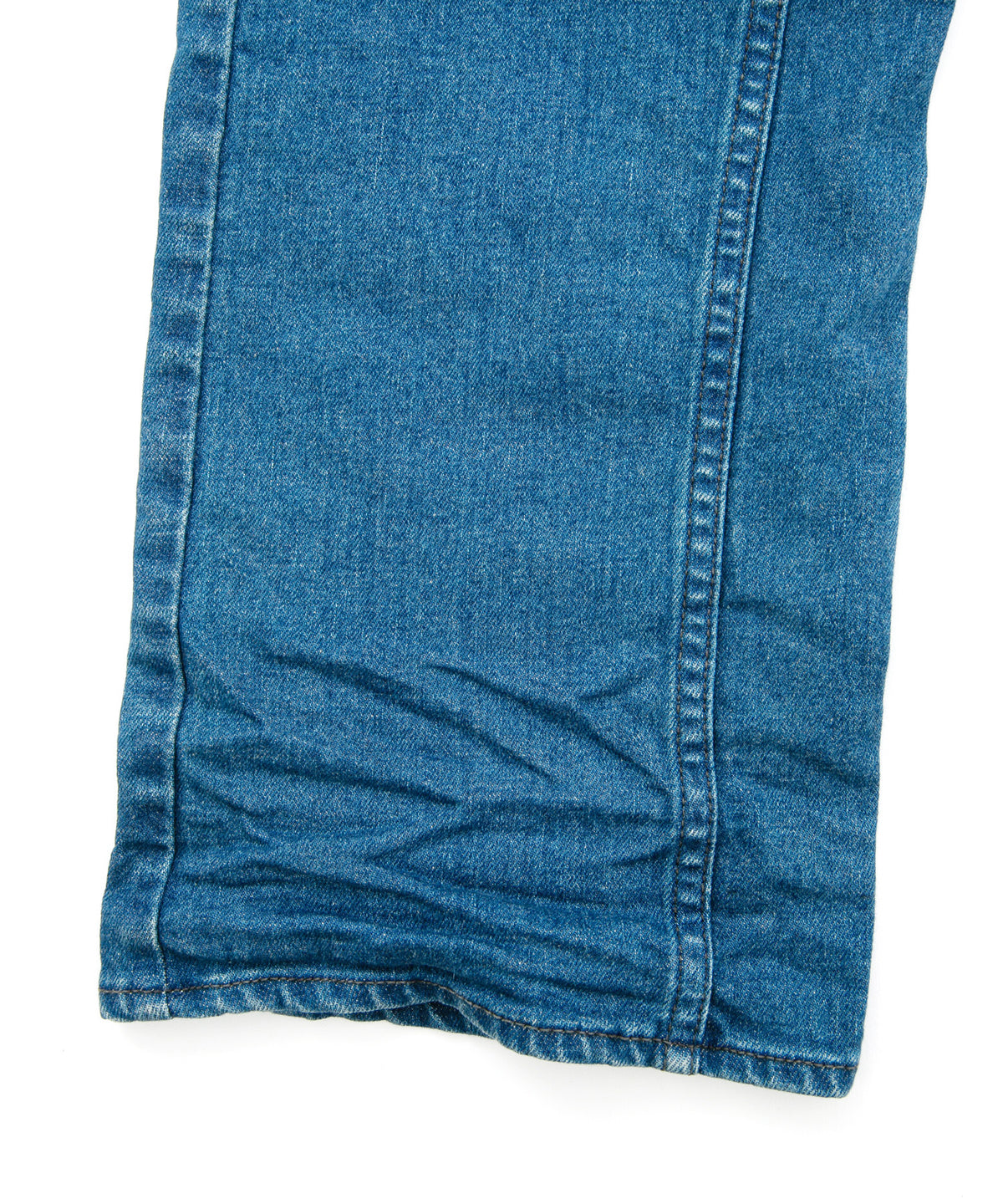 12.5oz オーガニックコットン ストレッチデニム BOXY IGGY ボックスワイドストレート ユーズド加工 - INDIGO