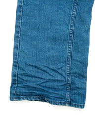 12.5oz オーガニックコットン ストレッチデニム BOXY IGGY ボックスワイドストレート ユーズド加工 - INDIGO
