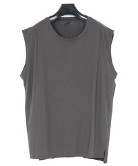 Hard Twist Cotton Over Size Sleeveless Cut&Sewn - GRAY