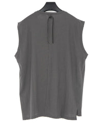 Hard Twist Cotton Over Size Sleeveless Cut&Sewn - GRAY