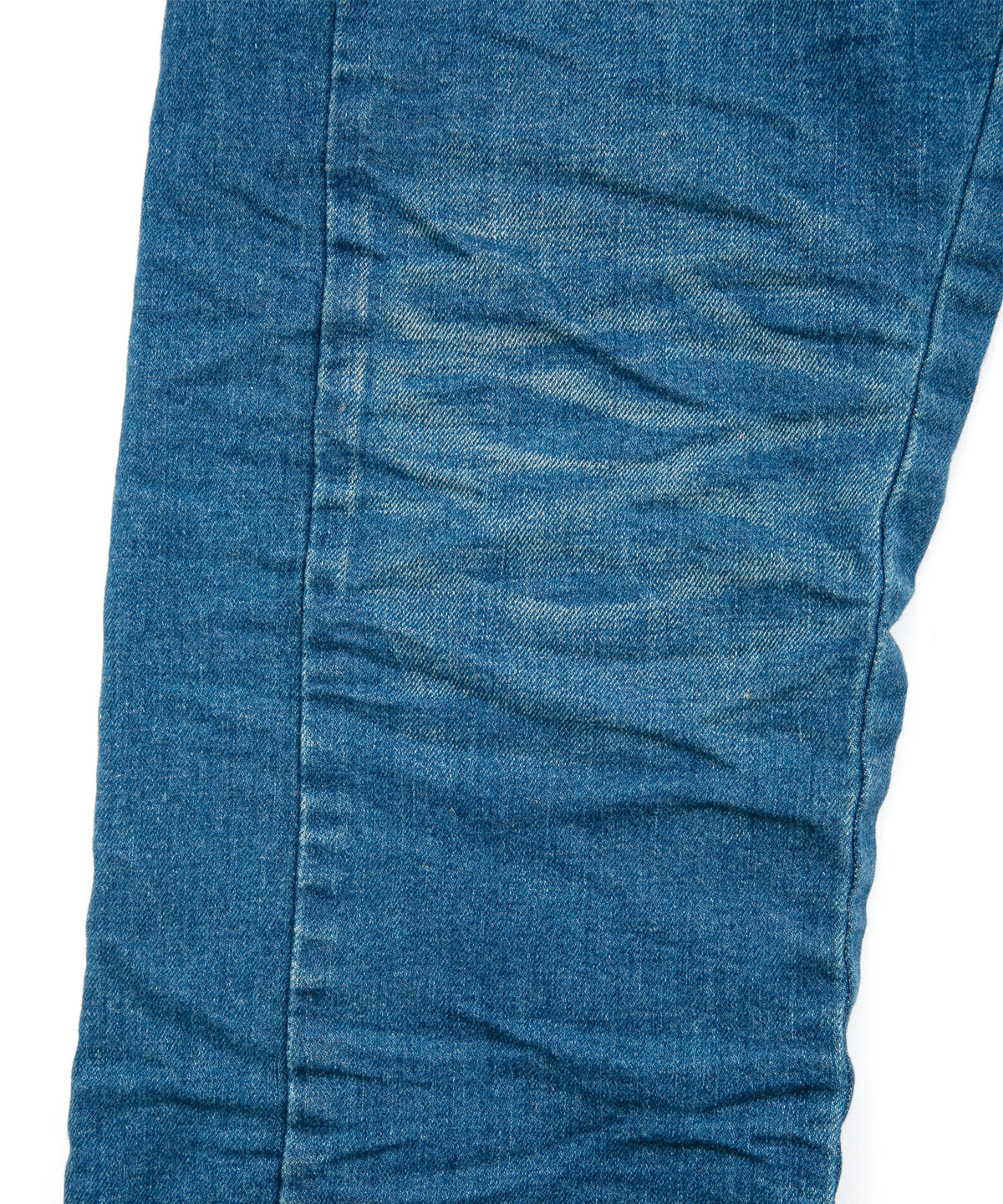 12.5oz オーガニックコットン ストレッチデニム BOXY IGGY ボックスワイドストレート ユーズド加工 - INDIGO