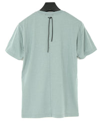 Natural Soft Cotton V neck T-shirt - BLUE GRAY