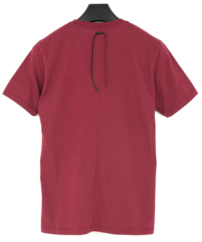 30/-ナチュラルソフト天竺 Vネック Tシャツ - WINE