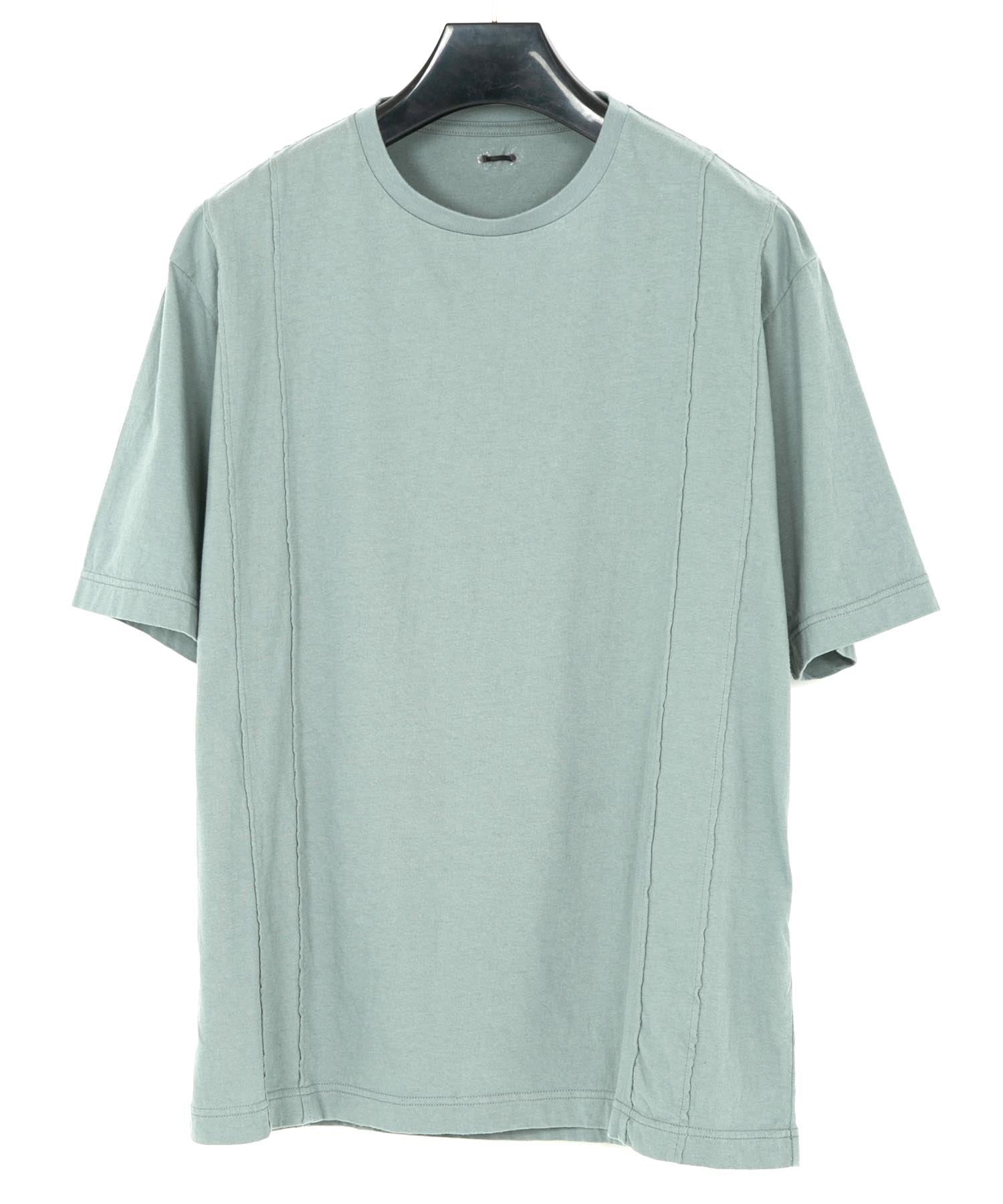 Load image into Gallery viewer, Natural Soft Cotton Oversize Crew Neck T-shirt - BLUE GRAY