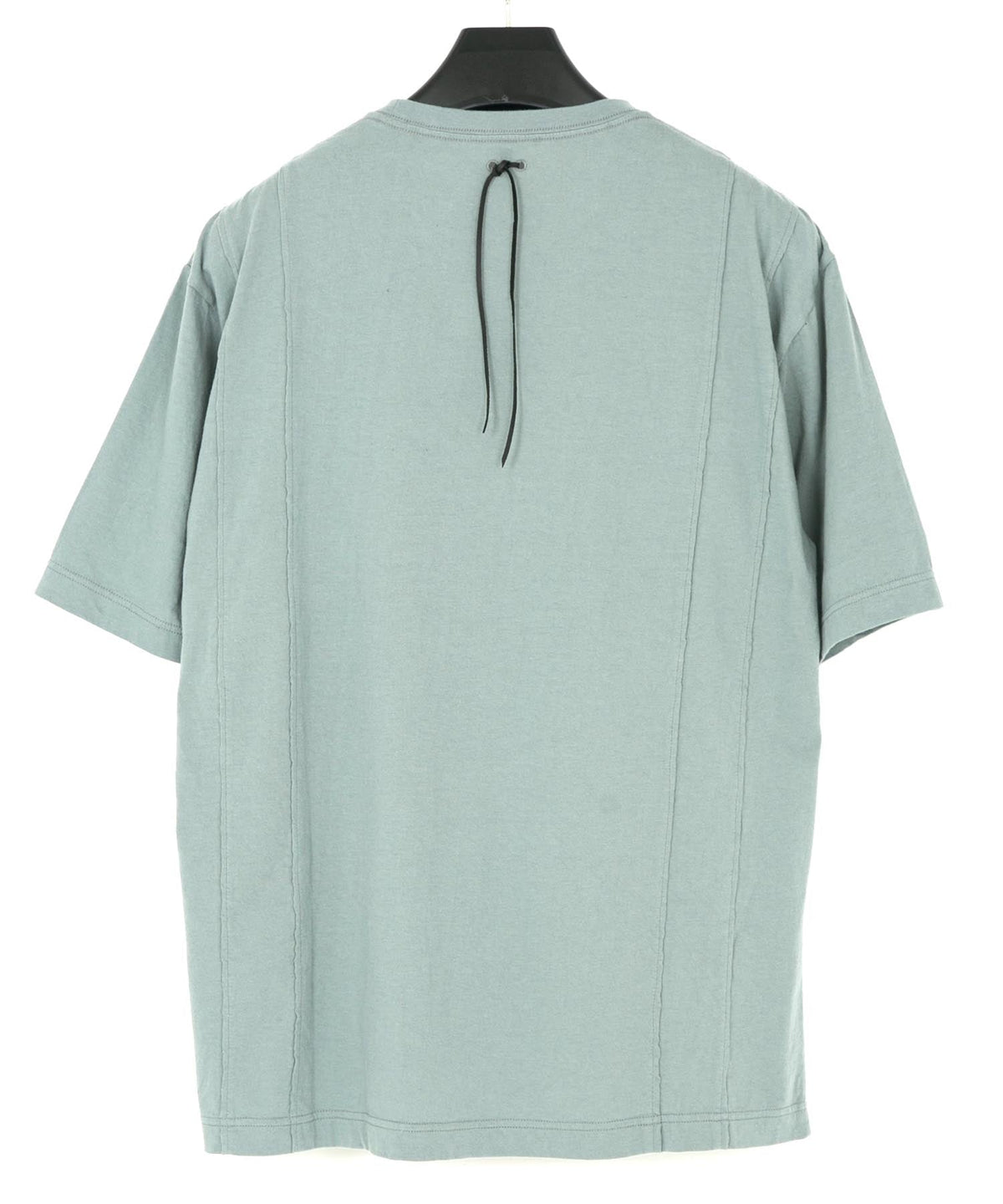 Natural Soft Cotton Oversize Crew Neck T-shirt - BLUE GRAY