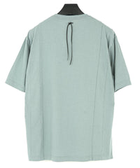 Natural Soft Cotton Oversize Crew Neck T-shirt - BLUE GRAY