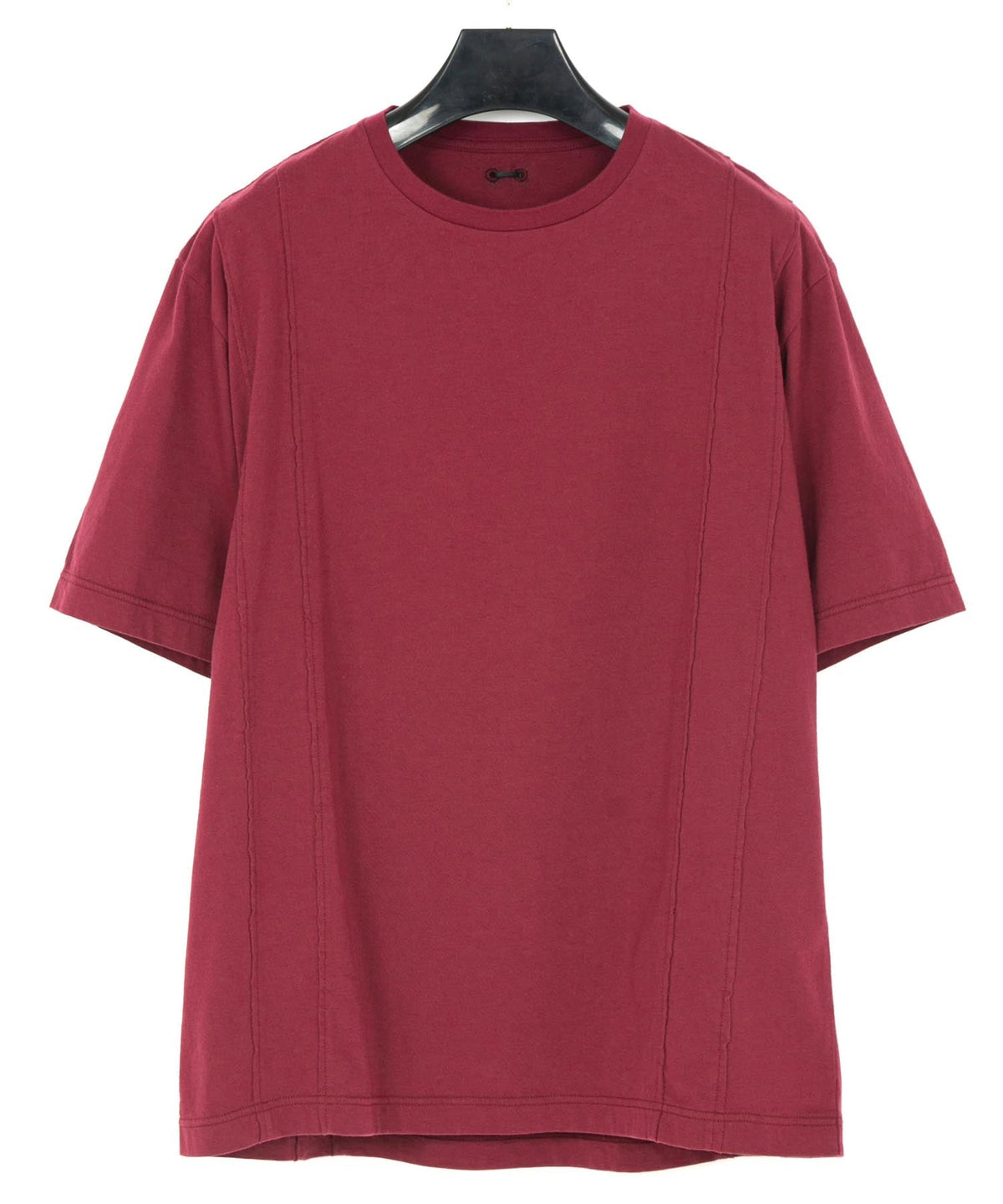 Natural Soft Cotton Oversize Crew Neck T-shirt - WINE