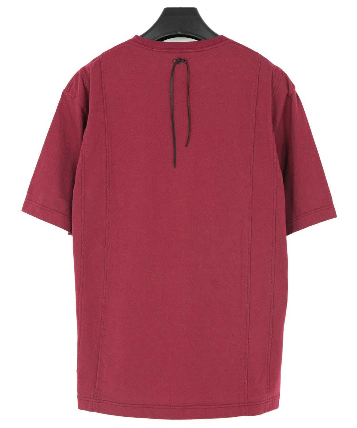Natural Soft Cotton Oversize Crew Neck T-shirt - WINE