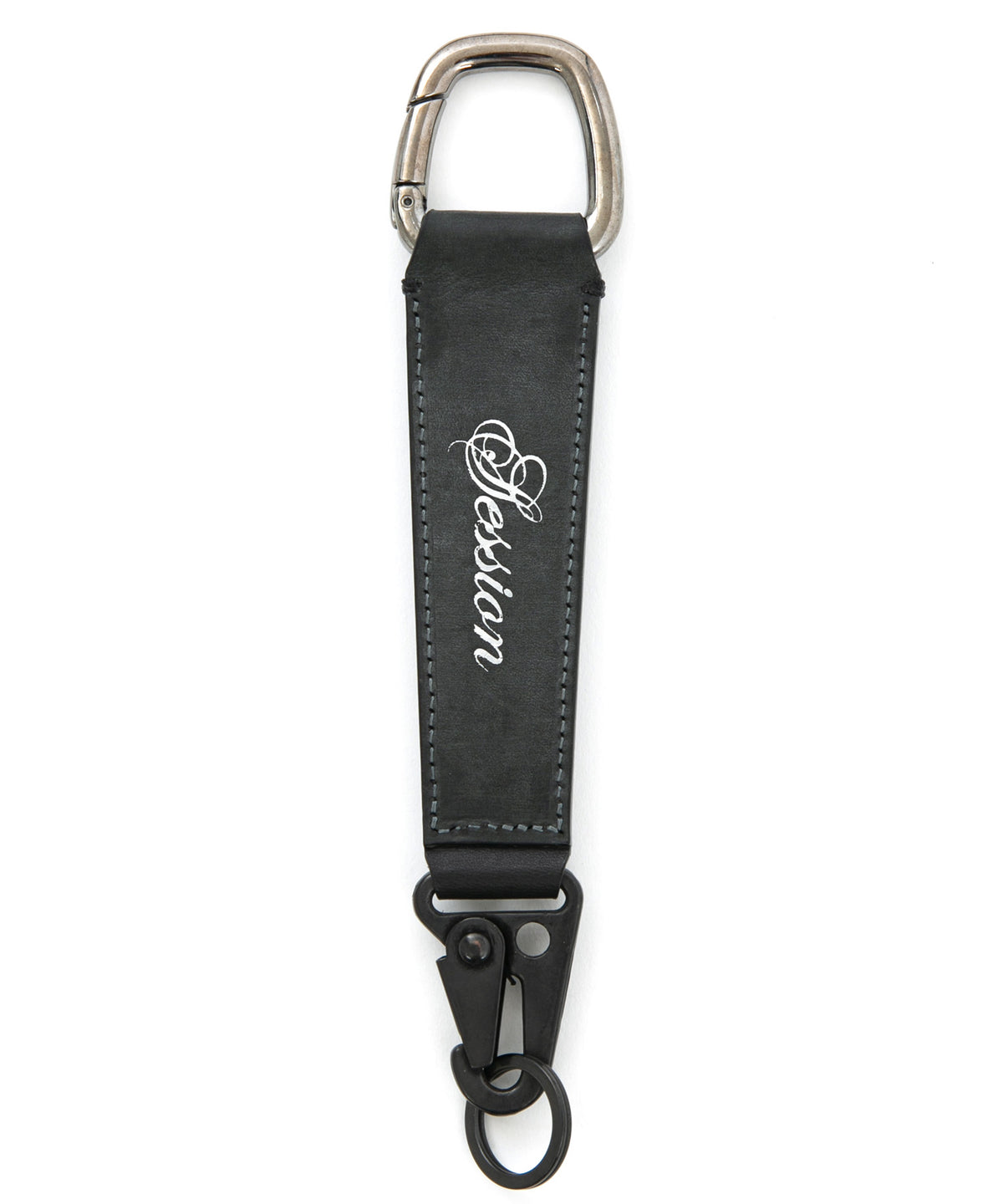 [Session] Italian Shoulder Studded Keychain / Gray