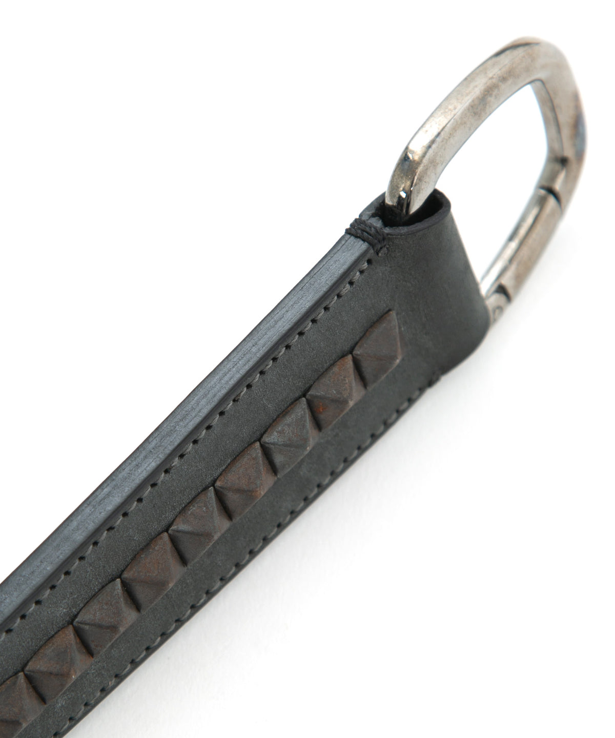 [Session] Italian Shoulder Studded Keychain / Gray