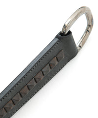 [Session] Italian Shoulder Studded Keychain / Gray
