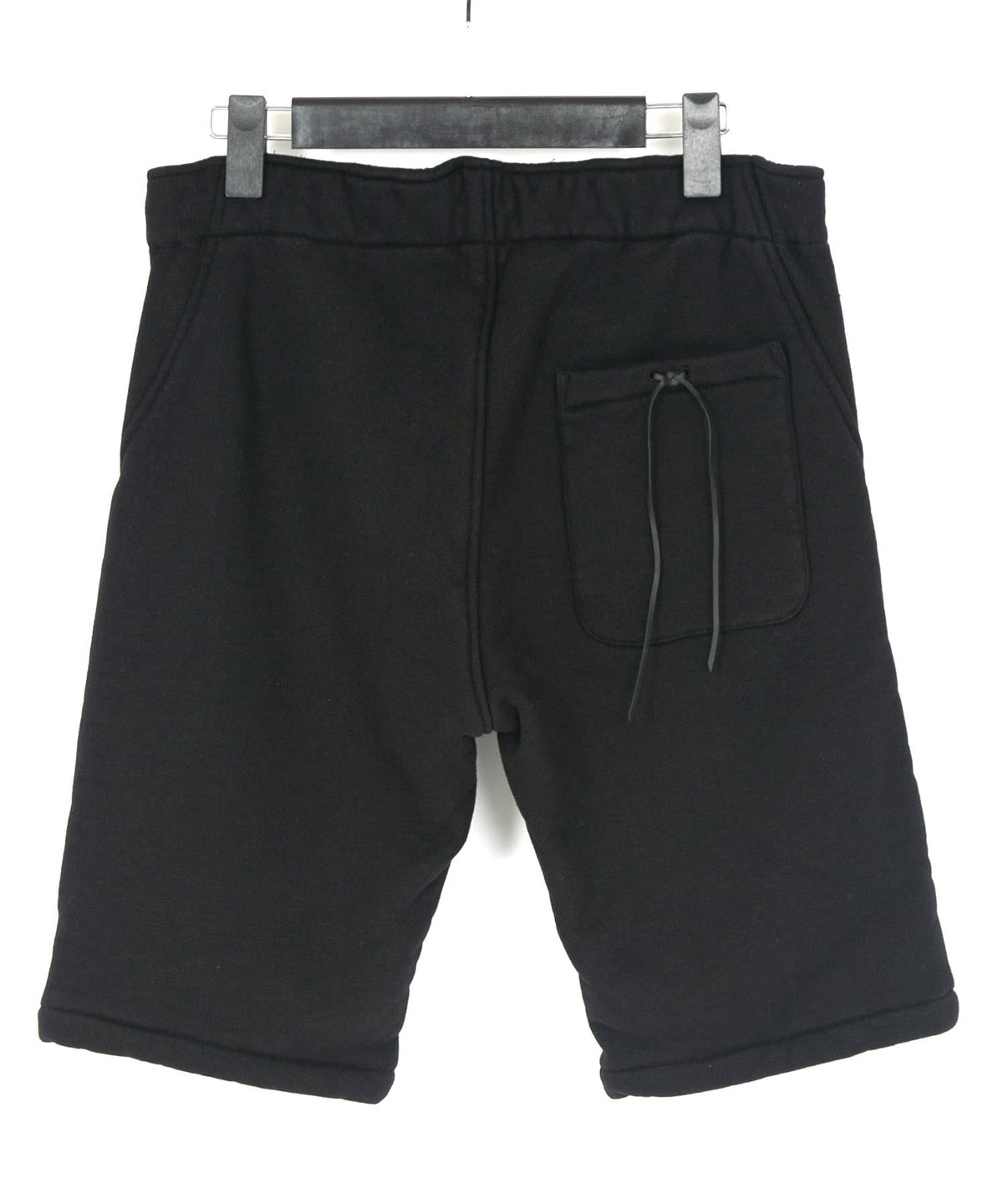 Tight Tension Heavy Weight Cotton Pile Fleece Shorts - BLACK