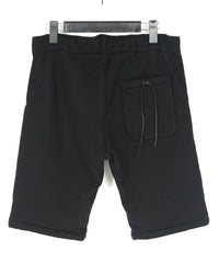 Tight Tension Heavy Weight Cotton Pile Fleece Shorts - BLACK