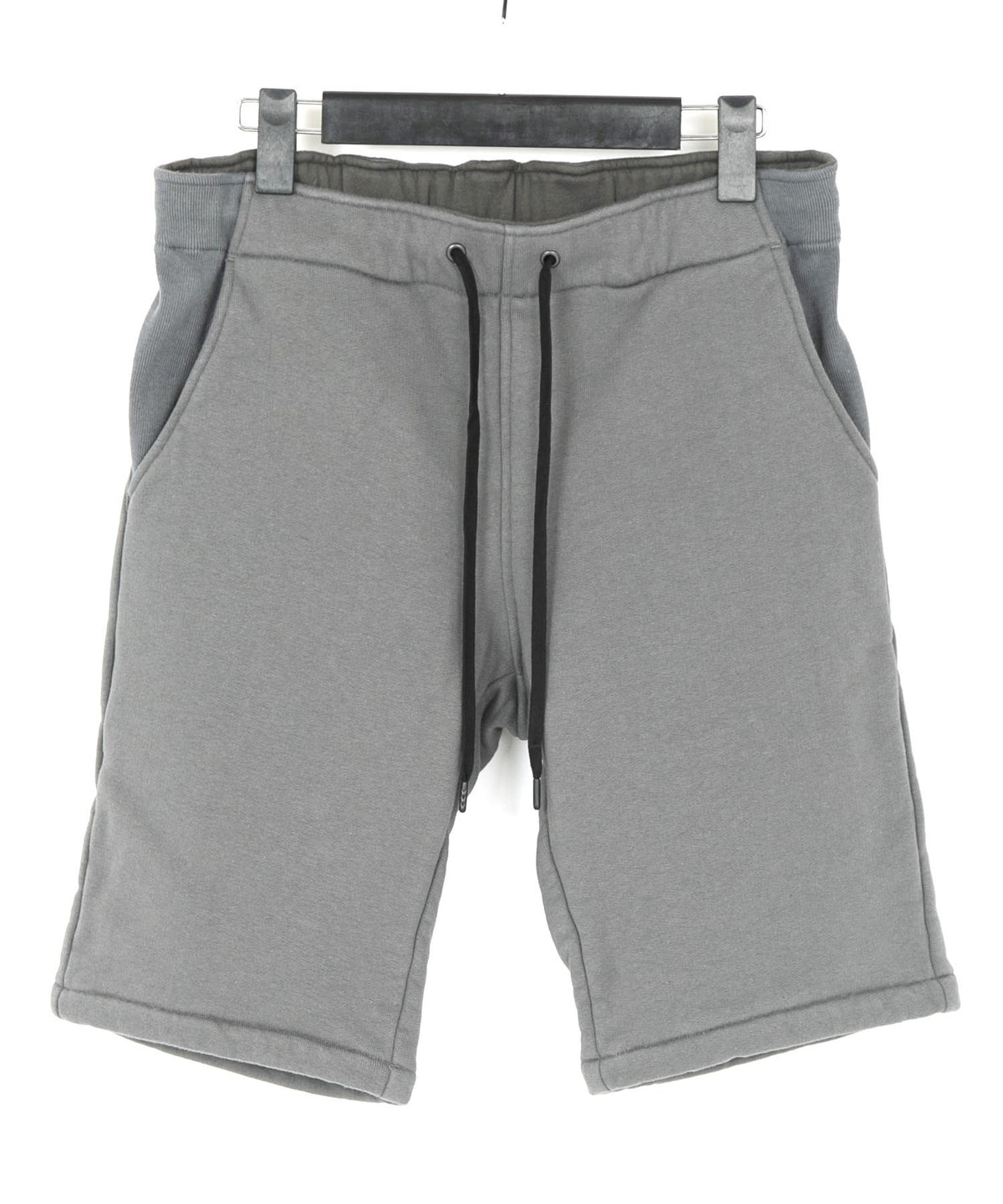 Tight Tension Heavy Weight Cotton Pile Fleece Shorts - GRAY