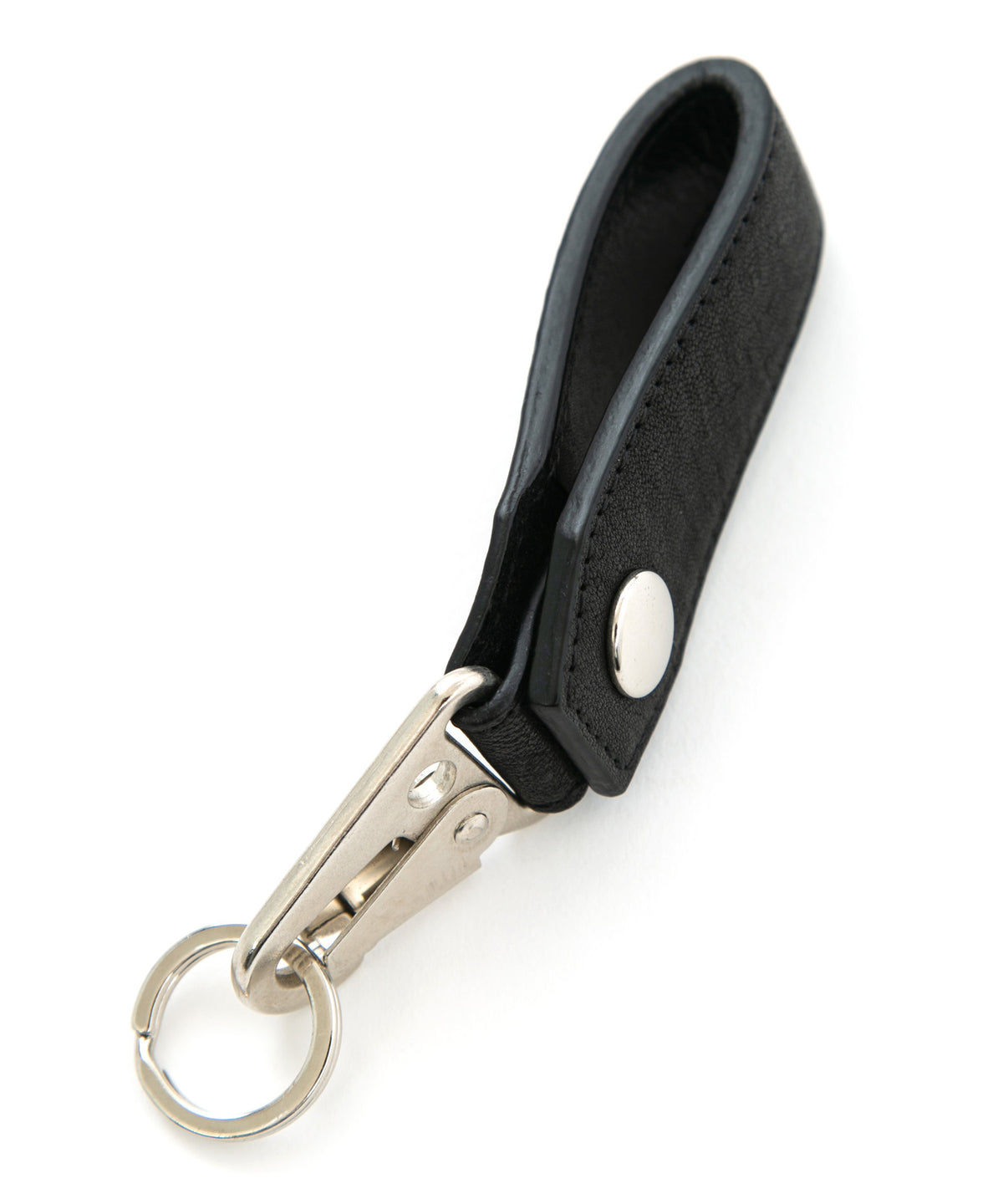[Session] Pit Vegetable Full tanned Shrank Horse hide Loop Keychain / Black