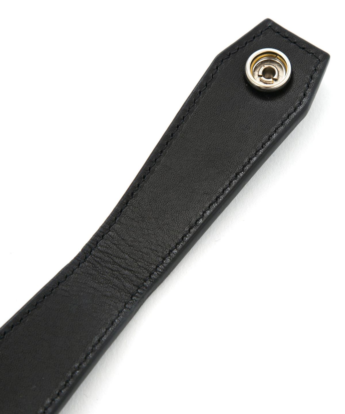 [Session] Pit Vegetable Full tanned Shrank Horse hide Loop Keychain / Black