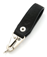 [Session] Pit Vegetable Full tanned Shrank Horse hide Loop Keychain / Black