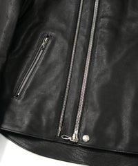 Japan Calf skin "JAY" Semi Single Riders / BLACK