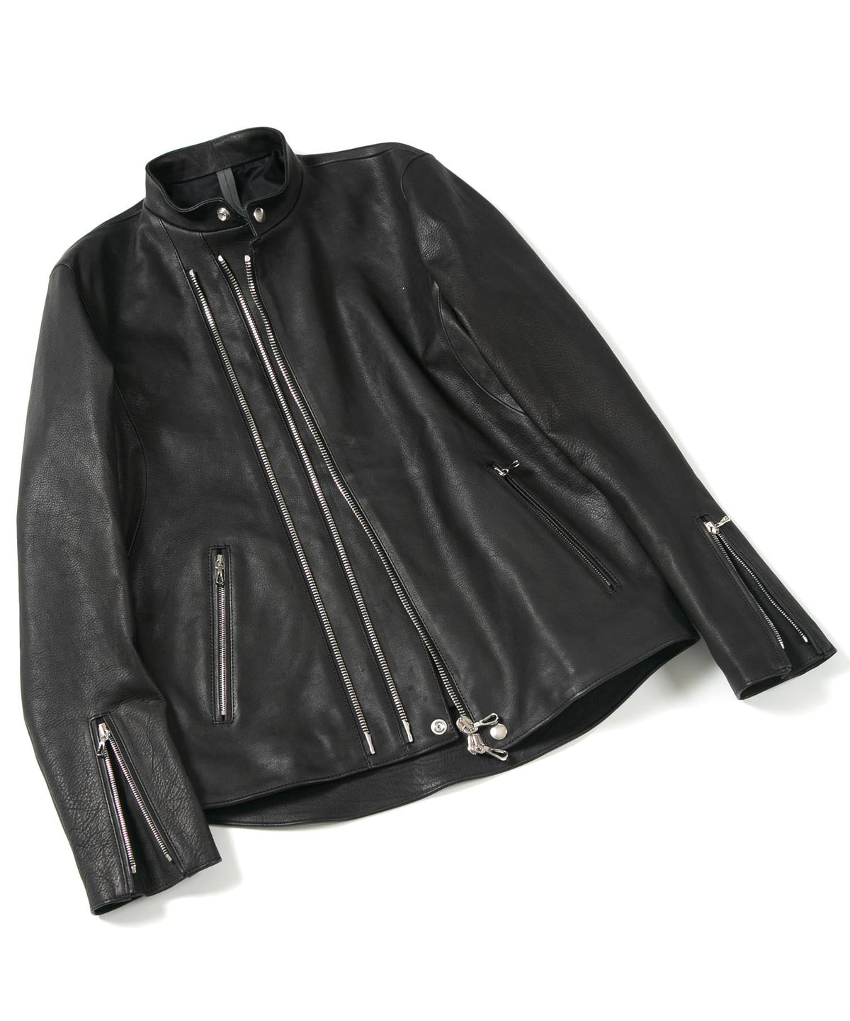 Japan Calf skin "JAY" Semi Single Riders / BLACK