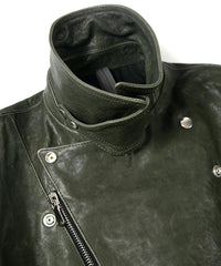 Pit Vegetable Full Tanned Shrank Horse hide "HI-FLYER" Double Riders / GRAY