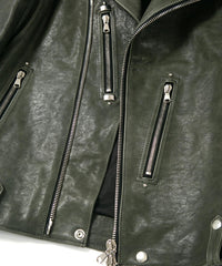 Pit Vegetable Full Tanned Shrank Horse hide "HI-FLYER" Double Riders / GRAY