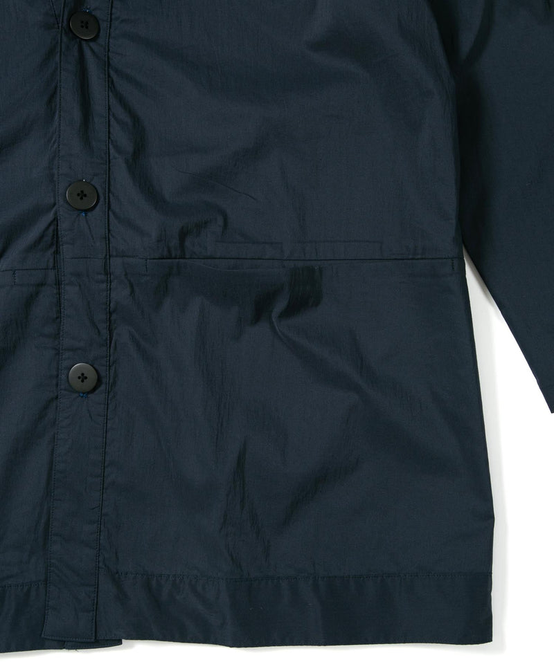 コットンナイロン ヴィンテージ ブロード オーバーカーディガン - NAVY 