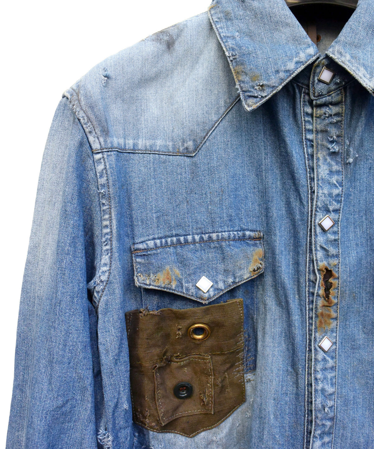 8oz Three Twill Denim Shirt / Indigo