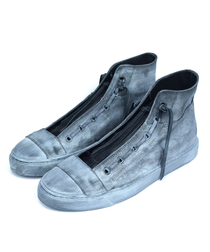 Leather Zip Tan Sneaker BLACK REVOLT 2 / CLOUDY WHITE