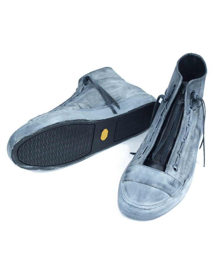 Leather Zip Tan Sneaker BLACK REVOLT 2 / CLOUDY WHITE