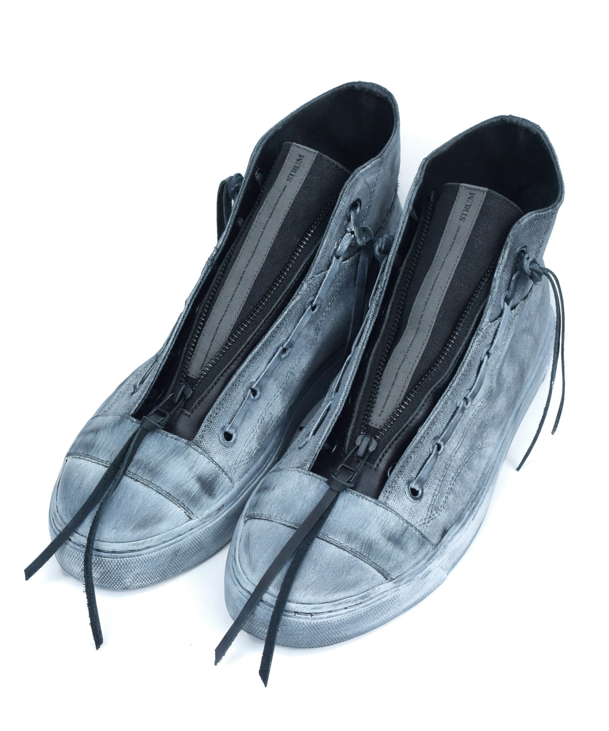 レザージップタン スニーカー BLACK REVOLT 2 / CLOUDY WHITE