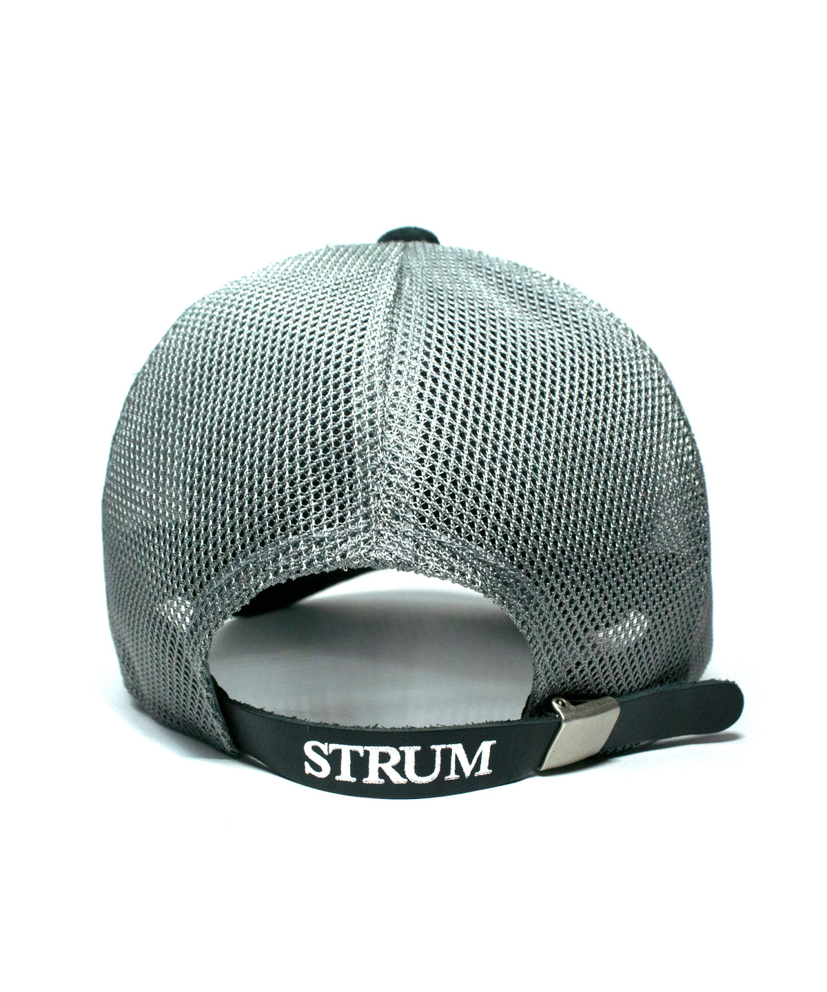 LEATHER MESH CAP - BLACK×GRAY