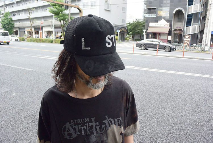 STRUM デザイナーカスタムメイド ゴートスエード レザーメッシュキャップ "LOST" Ver.2