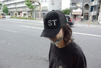 STRUM デザイナーカスタムメイド ゴートスエード レザーメッシュキャップ "LOST" Ver.2