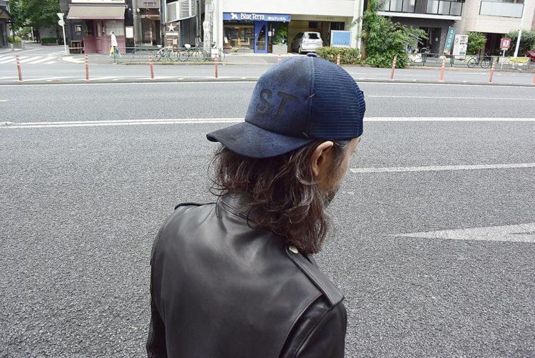 STRUM デザイナーカスタムメイド ゴートスエード レザーメッシュキャップ "LOST" Ver.3
